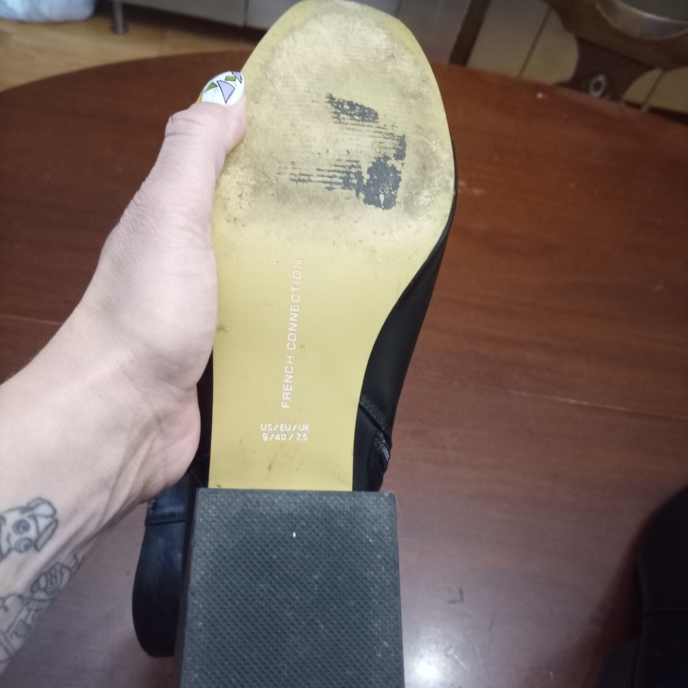 French Connection Black Heeled Boots - Picture 4 of 5